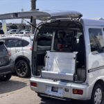 ハイゼットカーゴ スローパー リアシートレス 補助シート付き 4WD
